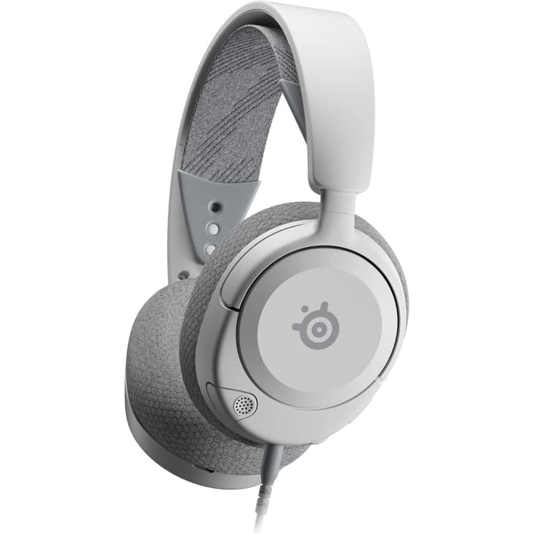 Steel Series Arctis Nova 1 Multi-System Gaming Headset, Hi-Fi Drivers, 360° Spatial Audio, AirWeave Memory Foam Ear Cushions, Ultra Lightweight, PC, PS5, PS4, Xbox, White