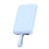WIWU Wi-P024 10000mAh Magnetic Wireless Charging Power Bank PD 20W Fast Charging Battery Pack with Built-in Cable - Blue product thumbnail 1