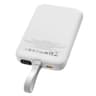 WIWU Wi-P024 10000mAh Magnetic Wireless Charging Power Bank PD 20W Fast Charging Battery Pack with Built-in Cable - White product thumbnail 1