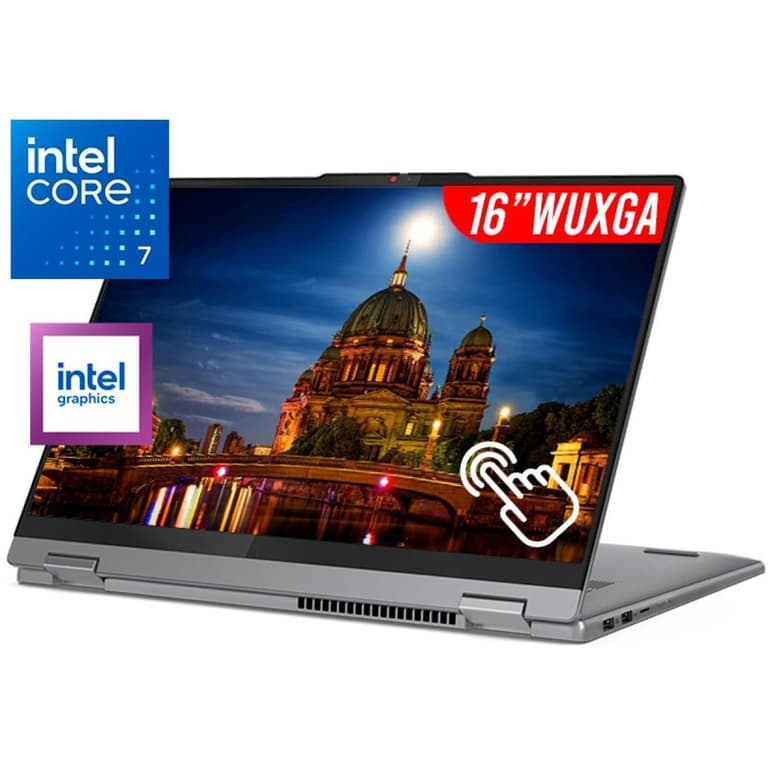 Lenovo IdeaPad 5 16" (2024) NEW Intel Core 7 10-Cores 2-in-1 Touch Display w/ 360° Touch Display & Full Aluminium Surface - Luna Grey