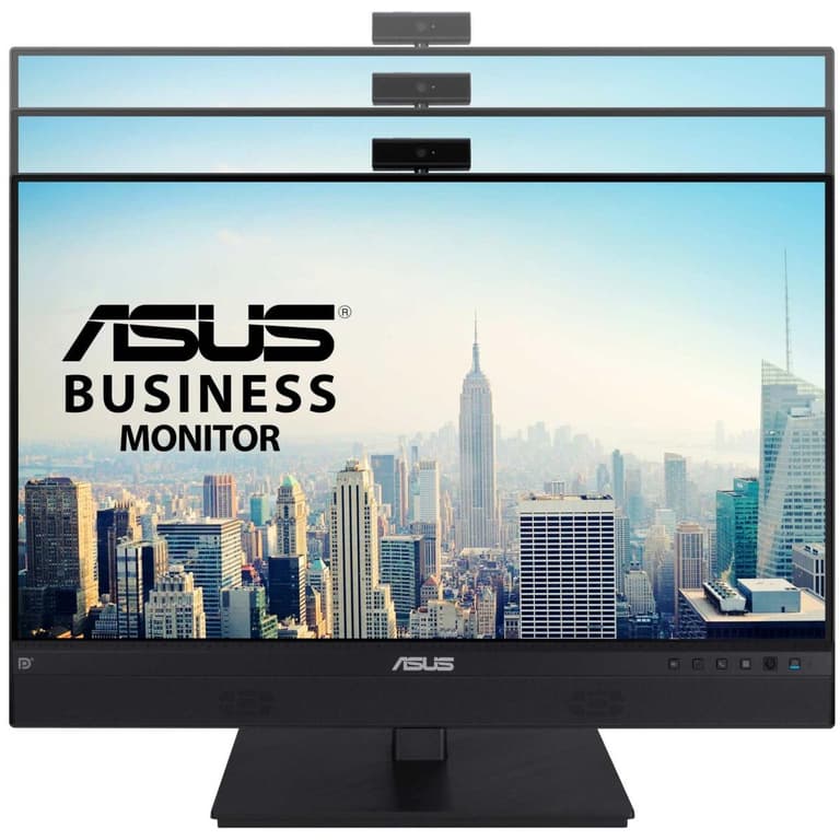 ASUS BE24ECSNK 24” IPS Full HD Video Conferencing Adjustable 2MP Webcam AI Noise-canceling Mic, Speakers & Height Adjustable & USB-C Docking & RJ45