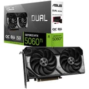 ASUS Dual GeForce RTX 5060 Ti 8GB GDDR7 OC Edition 128-Bit Memory, 2602 MHz Boost Clock, 28 Gbps Memory Speed, 4608 CUDA Cores product image