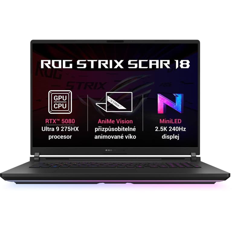 ASUS ROG Strix SCAR 18 (2025) G835LW NEW Intel Core Ultra 9 Gen II 275HX 24-Cores w/ NVIDIA RTX™ 5080 16GB DDR7 & ROG Nebula HDR Mini LED 2.5K 240Hz Display ((Bundle)) , Off Black