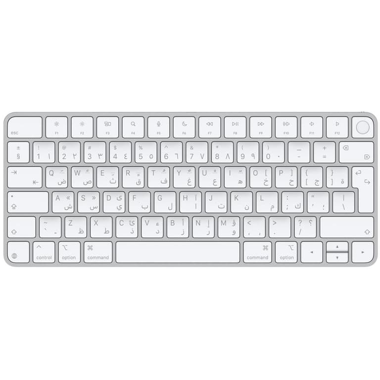 Apple Magic 2024 (USB–C) Keyboard with Touch ID w/o Numeric Keypad with Apple Silicon Arabic & English Layout