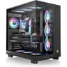 Thermaltake View 380 XL TG ARGB Mid Tower PC Case, 4x 120mm aRGB Lite Pre-Installed Fans, Up to 360mm Radiator & 10x Fan Support, USB Type-C x1, USB 3.0 x2, HD Audio, Black product thumbnail 1