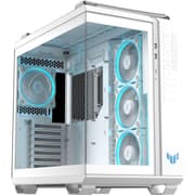 ASUS TUF GT502 Horizon ARGB Dual Chamber Design Independent Cooling Zones for The CPU & GPU w/ Pre-installed 4 ARGB Fans - White product image
