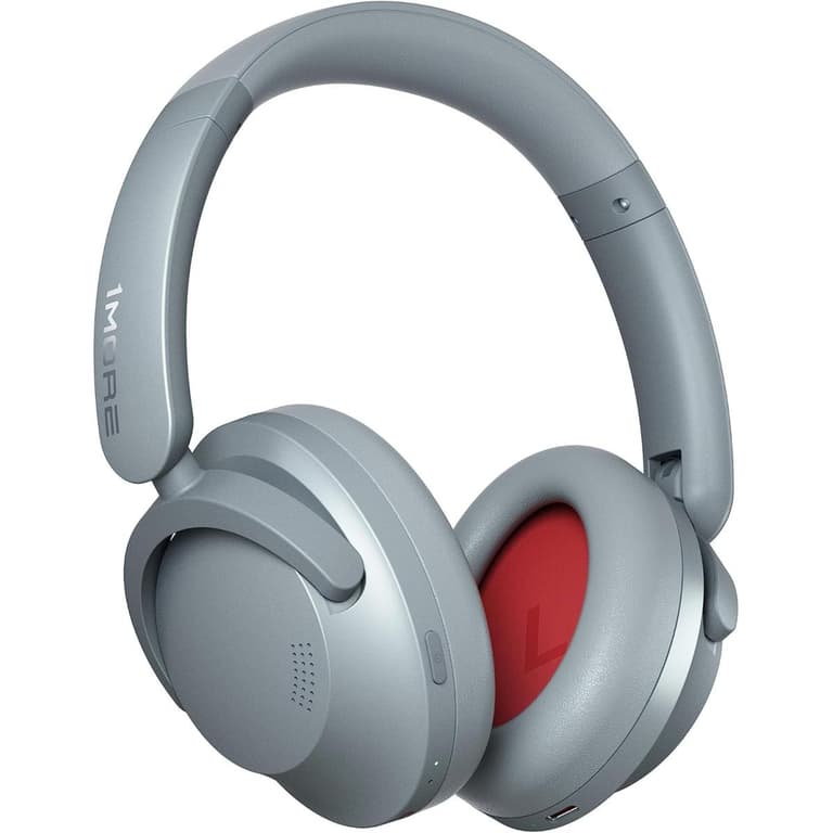 1MORE SonoFlow HC905 Active Noise Cancelling Headphones, Bluetooth Headphones with LDAC for Hi-Res Wireless Audio, 70H Playtime, Clear Calls, Preset EQ Via App - Silver