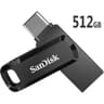 SanDisk 512GB Ultra Dual Drive Go 2-in-1 Flash Drive Type-A & Type-C Connectors, USB 3.2 Gen 1, 150 MB/s Max Read Speed, Swivel Cover with Keyring Hole, For Windows & MAC & Android , Black product thumbnail 1