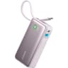 Anker Nano Power Bank, 10,000mAh Portable Charger with Built-In USB-C Cable, 30W Max Output, for iPhone 16/15 Series, MacBook, AirPods, and More - Lilac purple product thumbnail 1