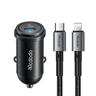 Mcdodo CC-7492 30W 1C PD Fast Car Charger+ 36W C to Lighting Cable 1.2m - Black product thumbnail 1