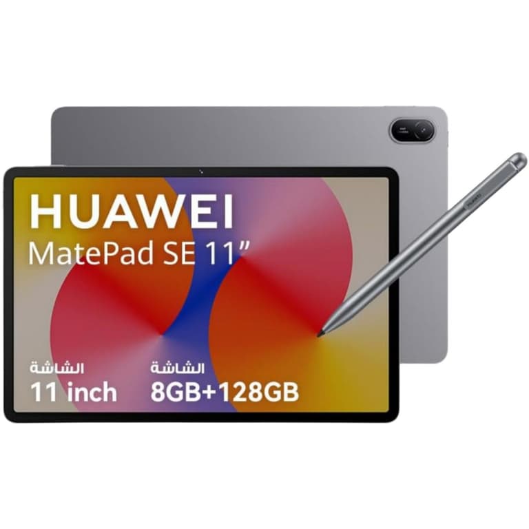 Huawei MatePad SE 11 (2025) 11.0" Android WIFI Tablet (128GB Storage / 8GB Memory) w/ Metal Unibody & Eye Comfort Display & BIG Battery + Free Huawei Cover + Huawei M-Pen Lite , Gray