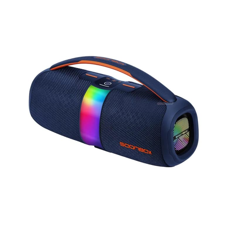 SOONBOX S5300 Bluetooth Speaker,20W, IPX6, Bluetooth, TF card, FM, USB, AUX, TWS, 6-8 Hours Battery - Blue