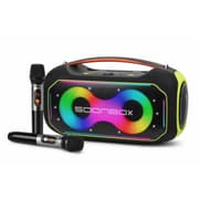 Soonbox S6300 MAX Stereo Bluetooth High Power Party Box Waterproof Outdoor 200W Wireless Speaker Portable Audio System Sound Speakers, Bluetooth, TF card, USB, AUX, TWS, with 2 Mics - Black product image