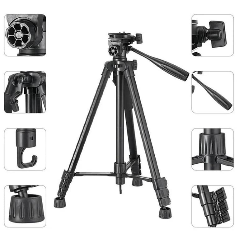 Rtako VT-860S, Remote Control, 170cm Carbon Steel Photography Tripods for Camera and Mobiles