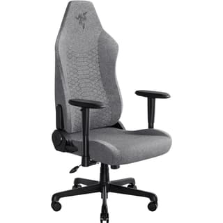RAZER Iskur V2 X Gaming Chair, Built-in Lumbar Support, 2D Padded Armrests, 50mm Casters, Wide Seat Base, 152° Back Angle, 4-Class Gas Lift, 136kg Max Weight, Light Gray