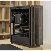 ASUS ProArt PA401 Wood Edition Tempered Glass Panel, 2x 160mm Pre-Installed Fans, Up to 240mm Radiator & 5x Fan Support, Removable Dust Filters, Black product image
