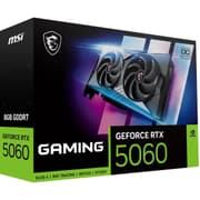 MSI GeForce RTX 5060 GAMING OC 8GB GDDR7 128-Bit Memory, 2625 MHz Boost Clock, 28 Gbps Memory Speed, 3840 CUDA Cores, PCI Express Gen 5 x16 product image