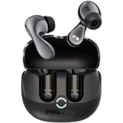 Promate Baton True Wireless Earbuds with Active and Environmental Noise Cancellation, Bluetooth 5.4, Low Latency Game Mode, 4 Mics for Superior Sound Quality, Transparency Mode, 40Hrs Playtime - Black product image