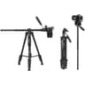 Jmary KP-2274 Horizontal Axis Multi-Functional Professional Tripod 1.67M - Black product thumbnail 1