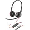 Poly Blackwire 3220 Wired Dual-Ear Boom Mic USB-C Headset + USB-C/A Adapter Noise-Canceling Mic For PC & Mac & Mobile Works with Teams (Certified) product thumbnail 1