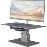 Promate Raizer 8-In-1 Electric Monitor and Laptop Riser Stand, Multi-functional Adjustable Height with Built-In USB Hub, 18W USB-C Power Delivery Port, 5Gbps USB 3.0 Data Transfer Port with RGB light - Black product image