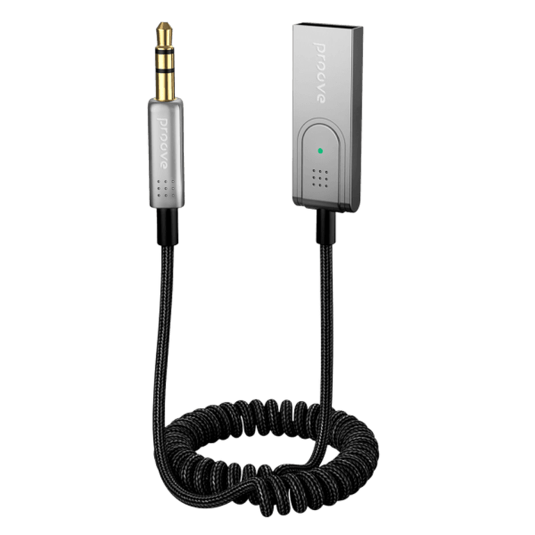Proove Helix Car Audio Adapter Durable material, spring cable, wireless sound transmission, built-in microphone