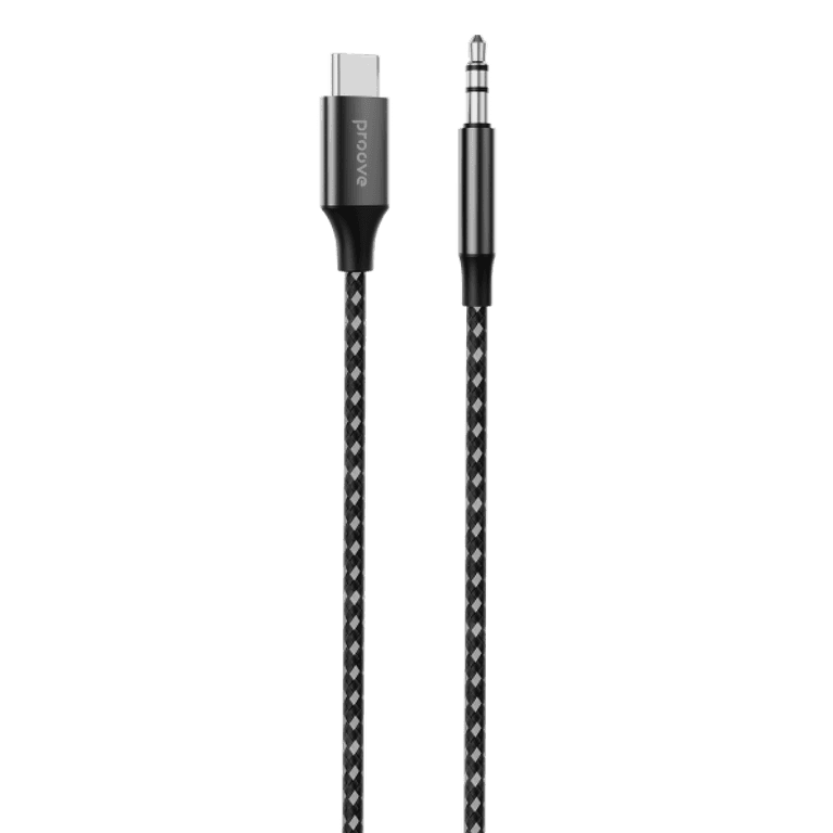 Proove SoundMesh Type-C to 3.5mm AUX Cable, Hi-Fi audio system support, tear resistant, standard length 1M