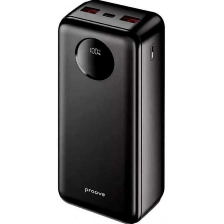 Proove Illuminator SE 22.5W 20000mAh Fast charging: PD, QC, Plastic Body, LED Display, Power Bank - Black