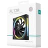 DeepCool FL12R Reversed Fan Blade 120mm Case Fans, 2150 RPM Fan Speed, 55 CFM Fan Airflow, Fluid Dynamic Bearing Type, 4-Pin PWM Fan Connector, Addressable RGB LED, Single Pack, Black product thumbnail 1