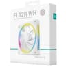 DeepCool FL12R Reversed Fan Blade 120mm Case Fans, 2150 RPM Fan Speed, 55 CFM Fan Airflow, Fluid Dynamic Bearing Type, 4-Pin PWM Fan Connector, Addressable RGB LED, Single Pack, White product thumbnail 1