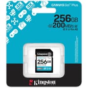 Kingston Canvas Go Plus 256GB SD Card | Up to 200MB/s | Class 10, UHS-I, U3, V30 product image