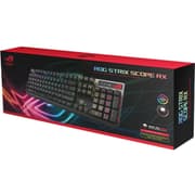 Asus XA05 ROG Strix Scope RX/RD/AR Keyboard, All Round Aura Sync RGB Illumination, IP57 Waterproof, Dust Resistance, USB 2.0 Passthrough, English / Arabic Layout, Black product image