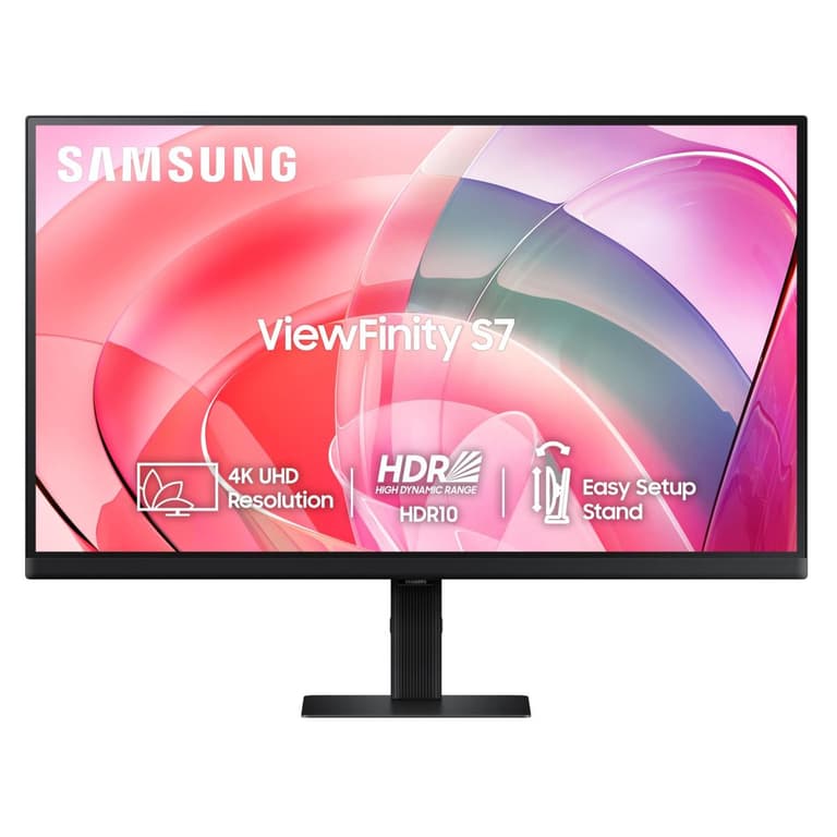 Samsung S7 S70D ViewFinity 32" IPS 4K UHD HDR 10 Bezel Less Design 1 Billion Colors FSC-Certified Intelligent Eye Care Energy Saving HDMI & Display Port