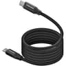 Promate Springy USB-C to USB-C Premium Magnetic Self-Organizing Cable with 60W Power Delivery and 120cm Durable Nylon Braided Sync and Charge Cable, Reversible Connectors, Thick Copper Core - Black product thumbnail 1