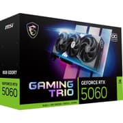 MSI GeForce RTX 5060 GAMING TRIO OC 8GB GDDR7 128-Bit Memory, 2625 MHz Boost Clock, 28 Gbps Memory Speed, 3840 CUDA Cores, PCI Express Gen 5 x16 product image