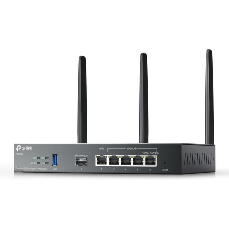 TP-Link ER706W Omada Gigabit AX3000 WiFi 6 VPN Router 1x USB 3.0 Support USB Storage and LTE Backup with LTE dongle Supports Omada Mesh | Easy Set-up