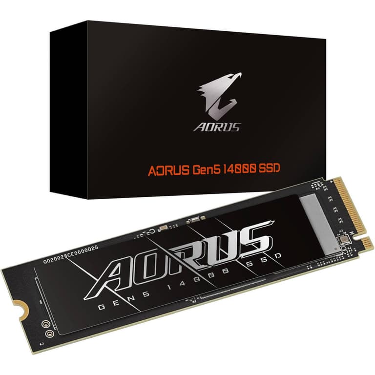 GIGABYTE AORUS 1TB Gen5 PCI-Express 5.0x4, NVMe 2.0 M.2 2280 Up to 13,600 MB/s Sequential Read & Up to 10,200 MB/s Sequential Write