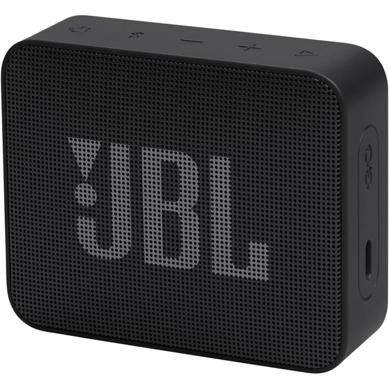JBL GO Essential 2 Portable Bluetooth Speaker with Original Pro Sound, up to 5 Hours Battery Life, with IP67 Waterproof Design, Black