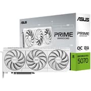 ASUS The Prime GeForce RTX™ 5070 OC Edition 12GB GDDR7 Graphics Card (PCIe® 5.0, 12GB GDDR7, HDMI®/DP 2.1, 2.5-Slot, Axial-tech Fans, Dual BIOS) , White product image