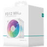 DeepCool FD12 ARGB 120mm Fan Speed: 400~2050 RPM Airflow: 63.6 CFMFan - Air Pressure: 2.56 mmAq - Fan Connector: 4-pin PWM Hydro Bearing, Pack of 3, White product thumbnail 1