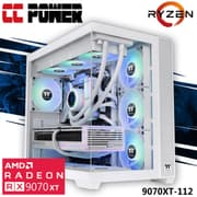 CC Power 9070XT-112 Gaming PC NEW 9Gen AMD Ryzen 9 9900X3D 12-Cores w/ AMD Radeon RX 9070 XT 16GB GDDR6 & Liquid Cooler product image