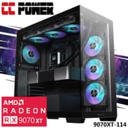 CC Power 9070XT-114 Gaming PC NEW 9Gen AMD Ryzen 9 9950X 16-Cores w/ AMD Radeon RX 9070 XT 16GB GDDR6 & Liquid Cooler product image