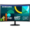 SAMSUNG 27" Essential S3 (D362) Full HD 1800R Curved 100Hz, Game Mode, Advanced Eye Comfort, HDMI & D-sub Ports , Black product thumbnail 1