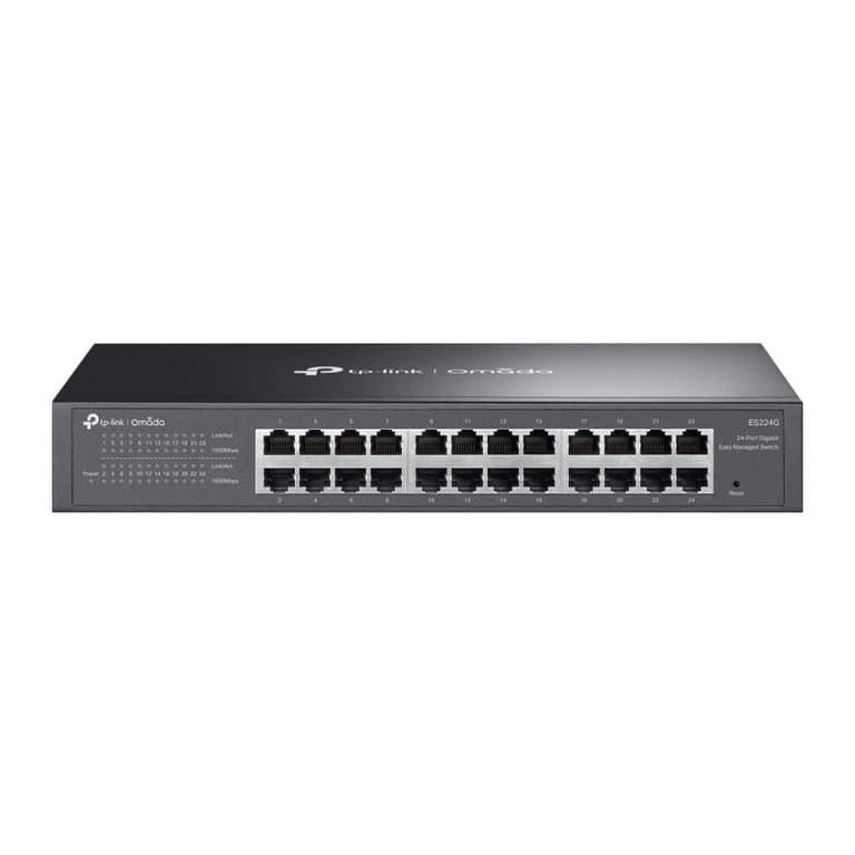 TP-Link Omada ES224G 24-Port Omada Gigabit Easy Managed Switch Durable metal casing & desktop/rack mounting design