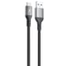 Proove ReGen Silicone USB-A to Type-C 3A Cable 1m - black product thumbnail 1