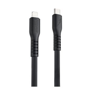 Proove Eternal 60W Type-C to Type-C, Durable Silicone, Fast Charging, Apple Devices Compatible 2M - Black