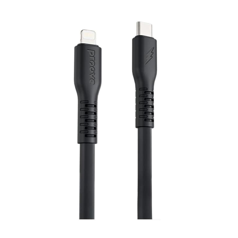 Proove Eternal 60W Type-C to Type-C, Durable Silicone, Fast Charging, Apple Devices Compatible 1M - Black