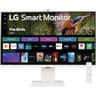 LG 32SR85U-W 32" Smart IPS 4K UHD webOS 23, USB Type-C 90W PD, Built-in FHD Webcam & Speaker, HDR 10, AirPlay 2, Screen Share, Bluetooth, White product thumbnail 1