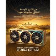 ASUS ROG Astral GeForce RTX 5090 Dhahab OC Edition Graphics Card, 32GB GDDR7 512-Bit Memory, 2580 MHz Boost Clock, 21760 CUDA Cores, 28 Gbps Memory Speed product image