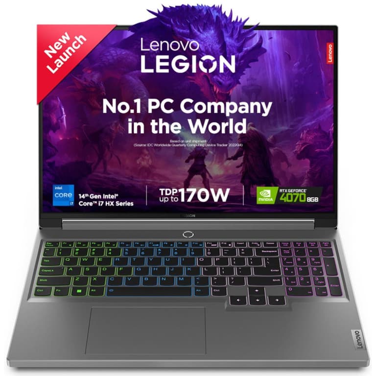 Lenovo Legion 5 (2024) NEW 14Gen Intel Core i7 14650HX 16-Cores w/ Nvidia RTX 4070 8GB & 2.5K IPS 240Hz Display - Luna Gray